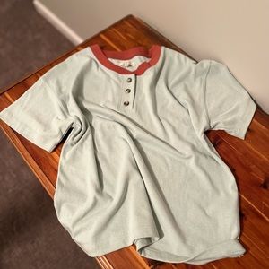 Madewell Henley Tee, Size M